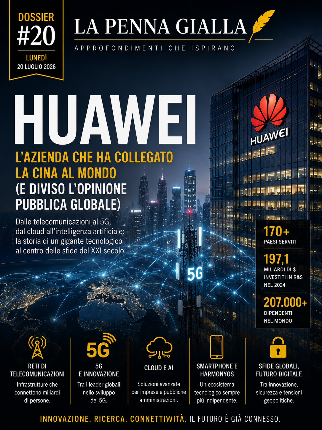 Huawei L'azienda che ha collegato la Cina al mondo